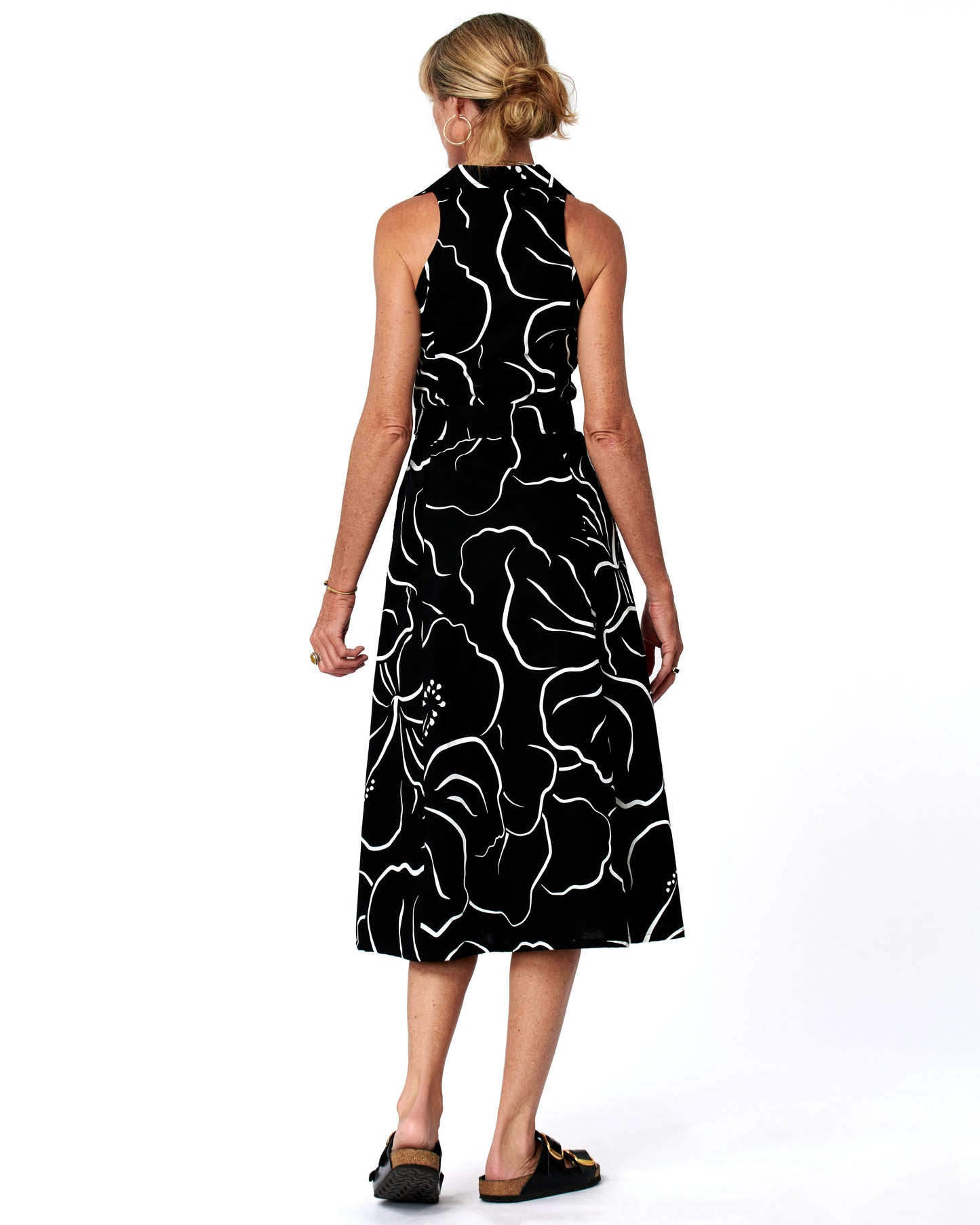 Waialua Black & White Maxi Dress
