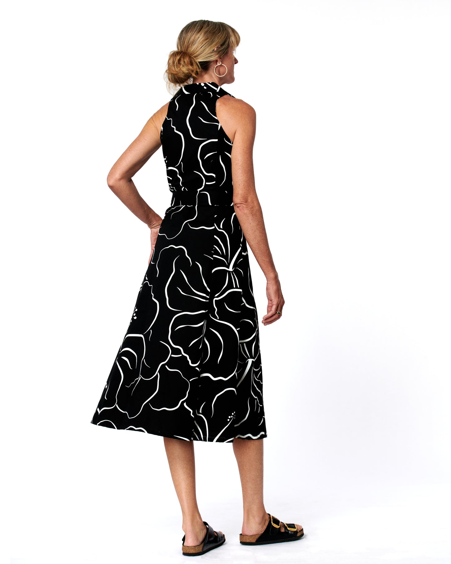 Waialua Black & White Maxi Dress