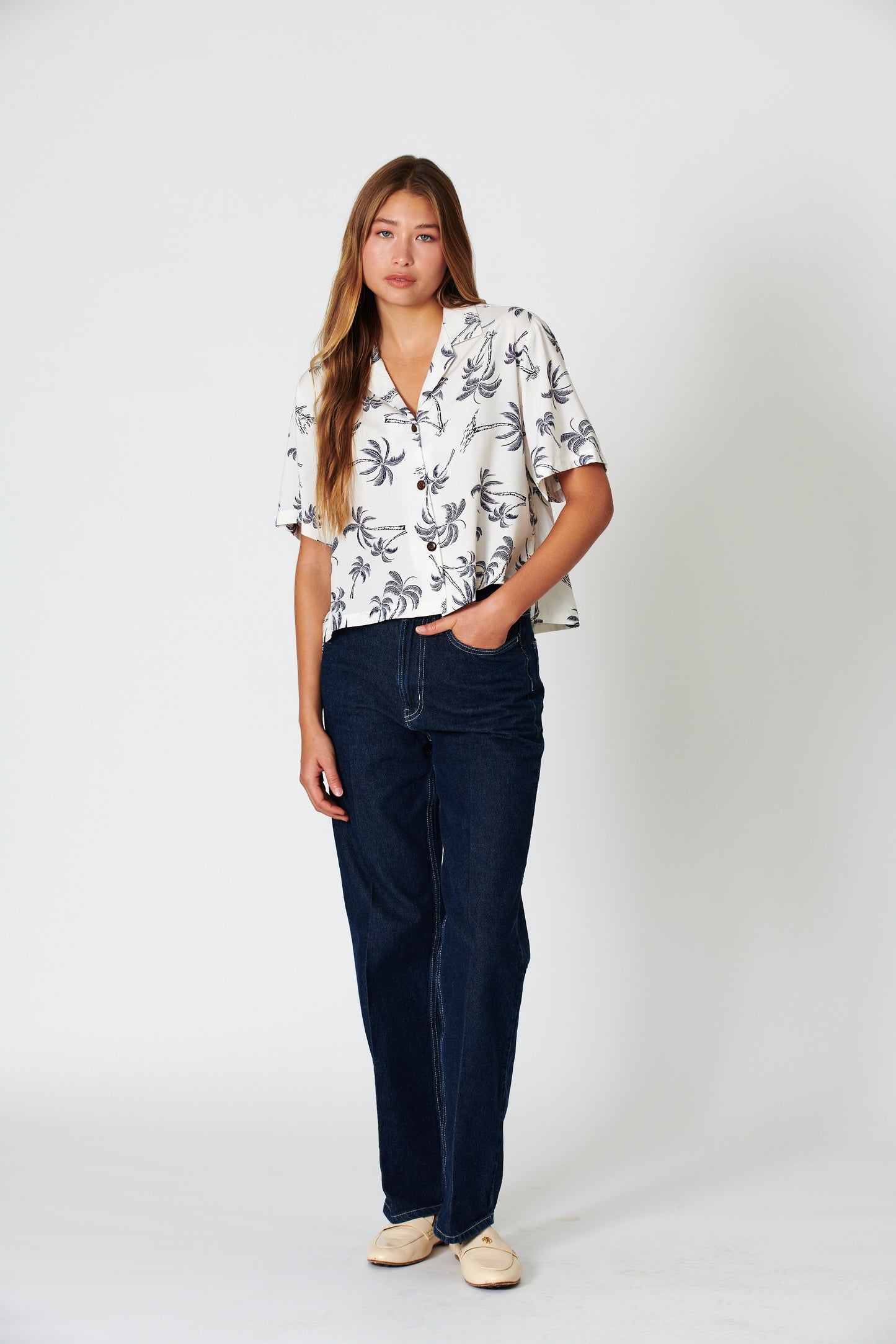 Trades Coconut Ladies Camp Shirt