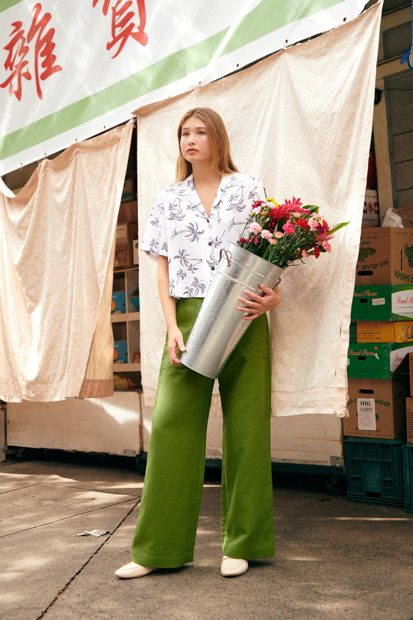 Trades Coconut Ladies Camp Shirt