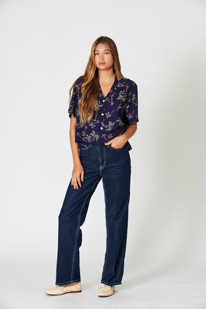 Trades Midnight Ladies Camp Shirt