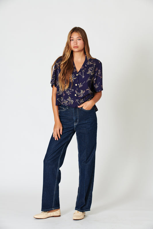Trades Midnight Ladies Camp Shirt