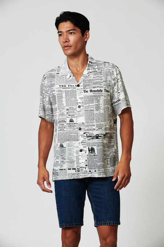 Old News Coconut Camp Shirt