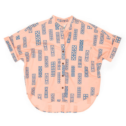 Breeze Block Peach Ladies Harbor Shirt