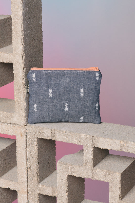 Corner Pouch - Breeze Block Ivy