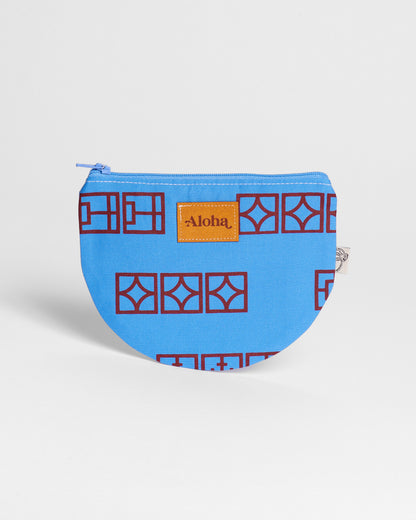 Half Round Pouch - Breeze Block Copen