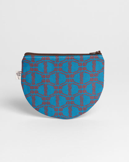 Half Round Pouch - Mod Volcano Tide