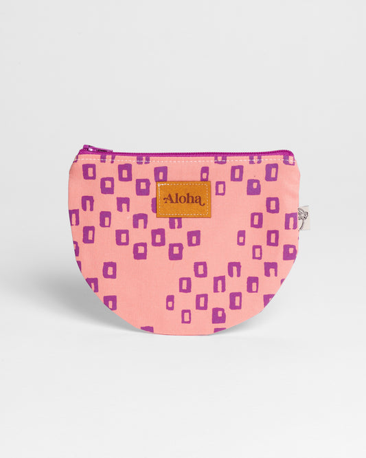 Half Round Pouch - Sollano Coral
