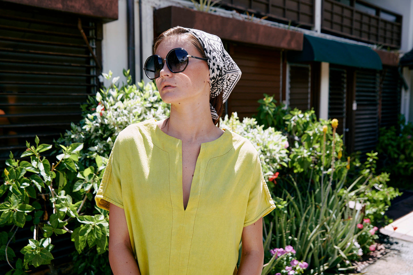 Mini Kaftan - Hand Dyed Chartreuse