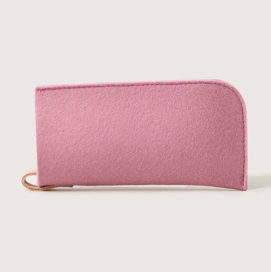 Wool Eyeglass Sleeve - Pink
