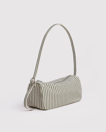 NYLON LOAF BAG - SAGE STRIPE