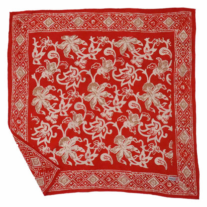 Batik Bandana - Fiery Red Floral