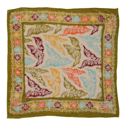 Batik Bandana - Tropical Taro Tapestry