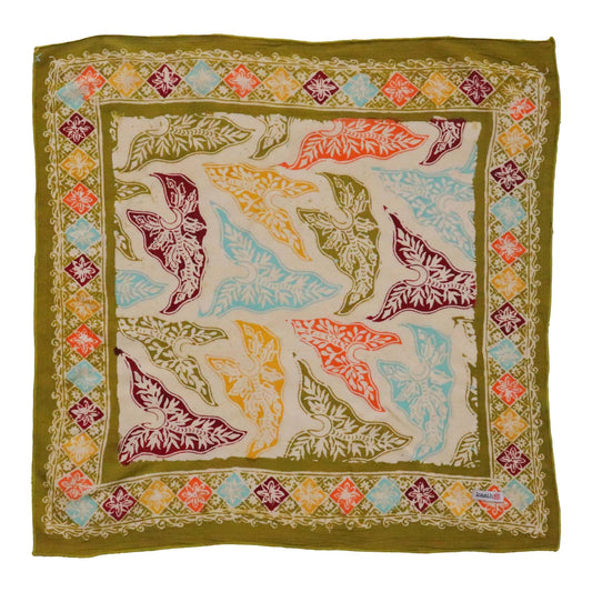Batik Bandana - Tropical Taro Tapestry