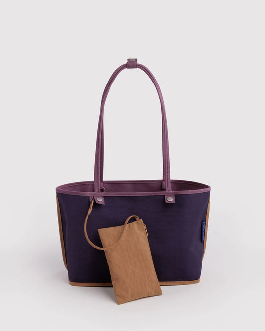 MEDIUM NYLON REVERSIBLE TOTE - WILD PLUM MIX