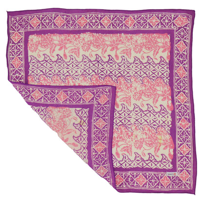 Batik Bandana - Vines Purple Pink