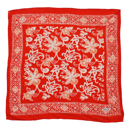 Batik Bandana - Fiery Red Floral