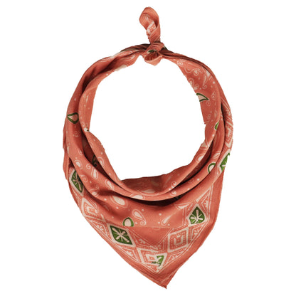 Batik Bandana - Peach + Green