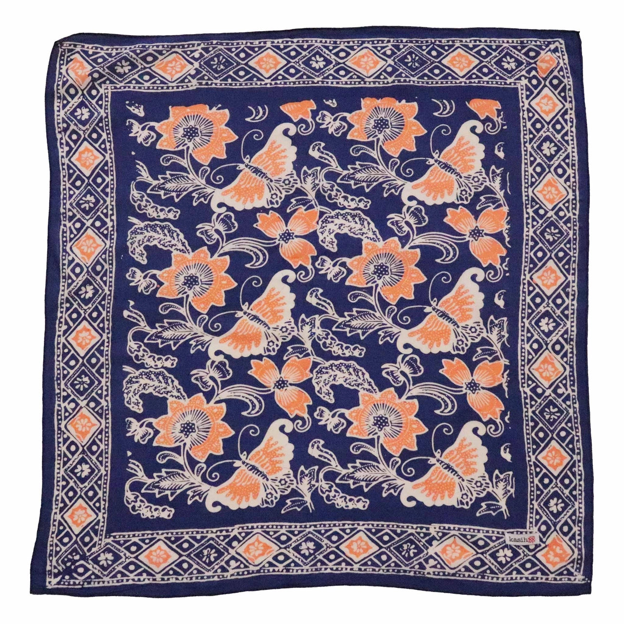 Batik Bandana - Passion Flutter Blue Peach