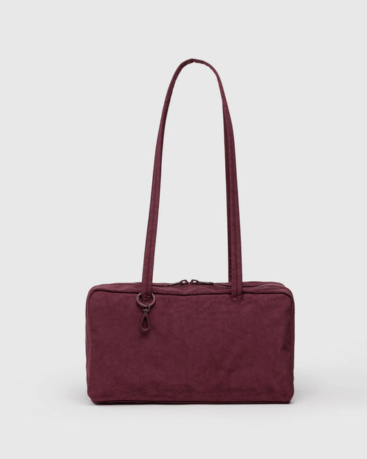 NYLON BOWLER BAG - MAHOGANY