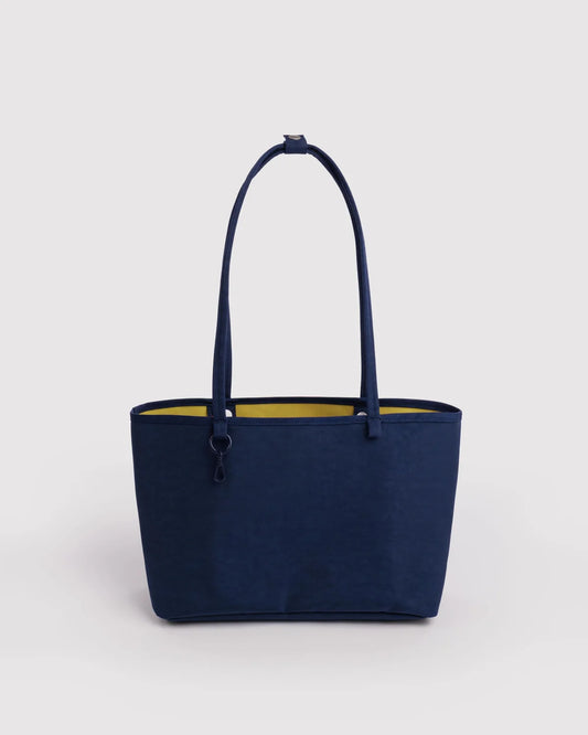 MEDIUM NYLON REVERSIBLE TOTE - NAVY MIX