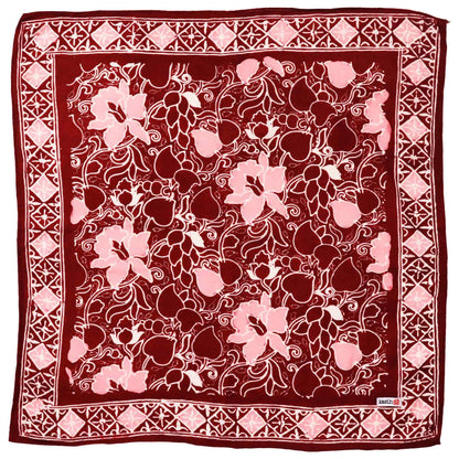 Batik Bandana - Ruby Bloom Red/Pink
