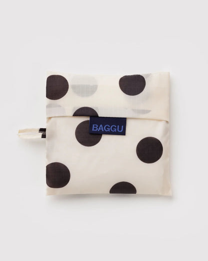 STANDARD BAGGU - CREAM AND BLACK POLKA DOT