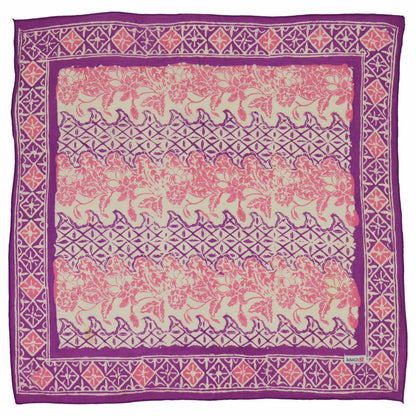 Batik Bandana - Vines Purple Pink