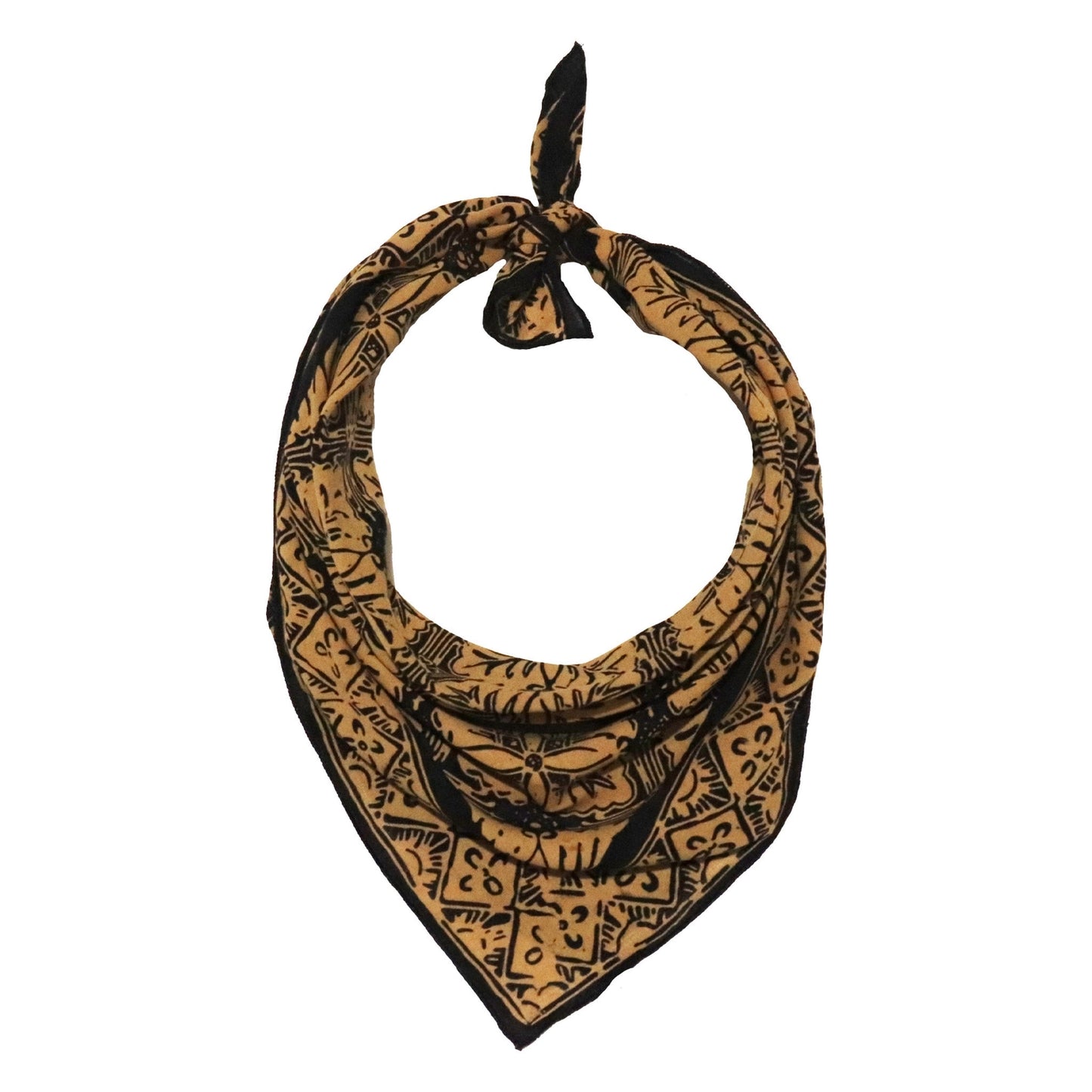 Batik Bandana - Mocha & Black