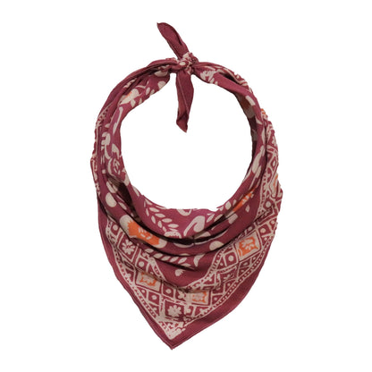 Batik Bandana - Plumeria Pink-Purple
