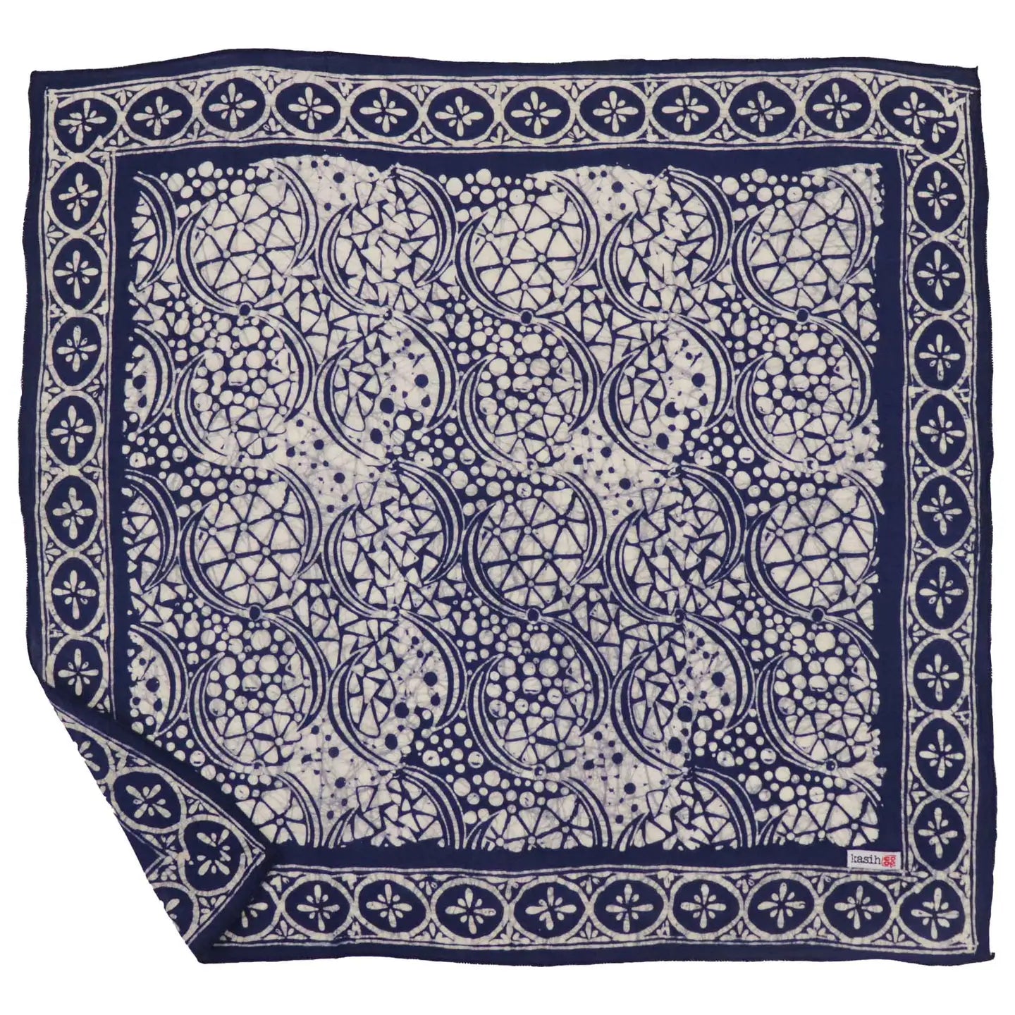 Batik Bandana - Blue Geometric