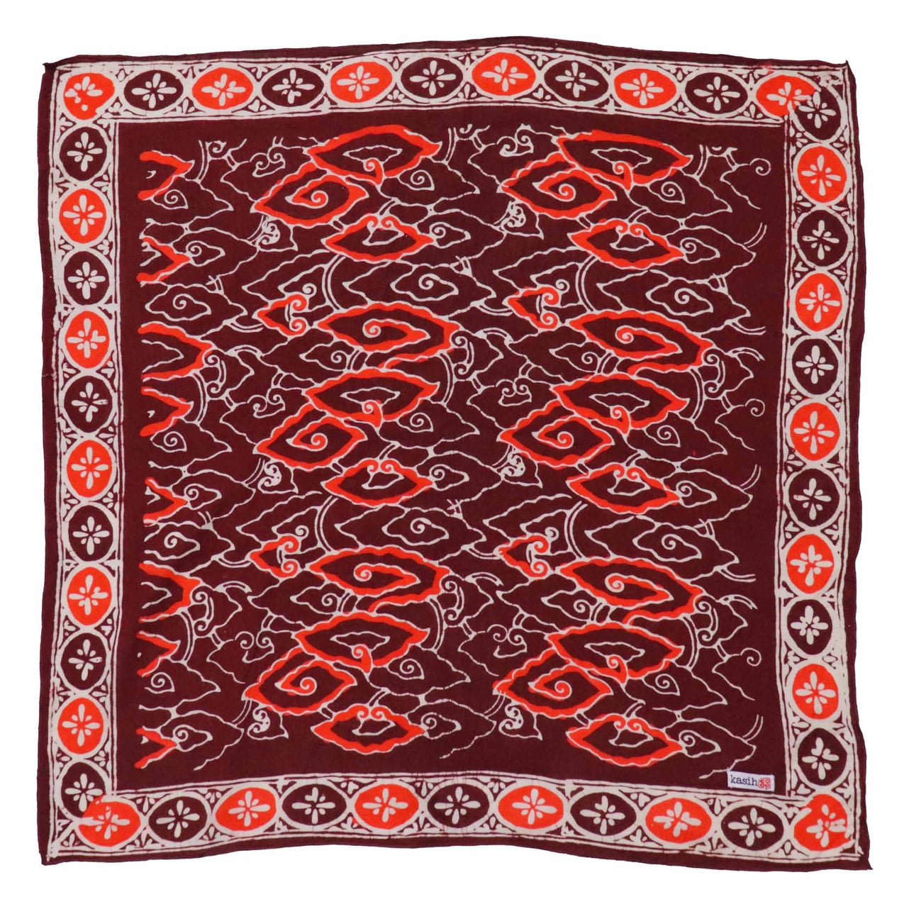 Batik Bandana - Red Orange Storm
