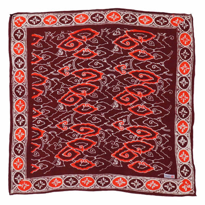 Batik Bandana - Red Orange Storm