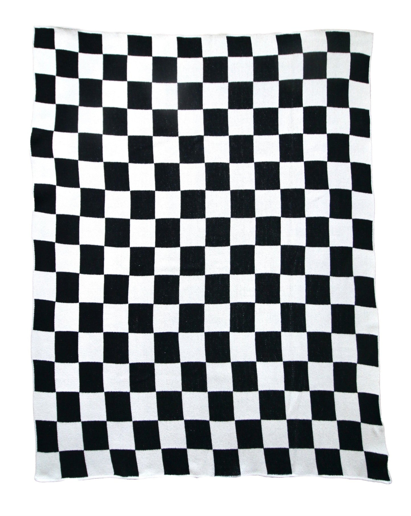 CHECKERED THROW - BLACK & WHITE