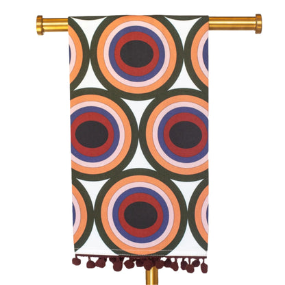 Mid Century Tea Towel- Circle Pyramid