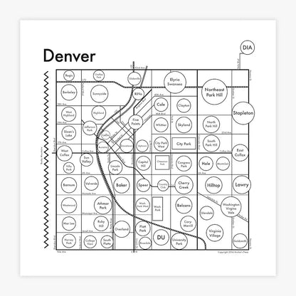 Denver Letterpress Print