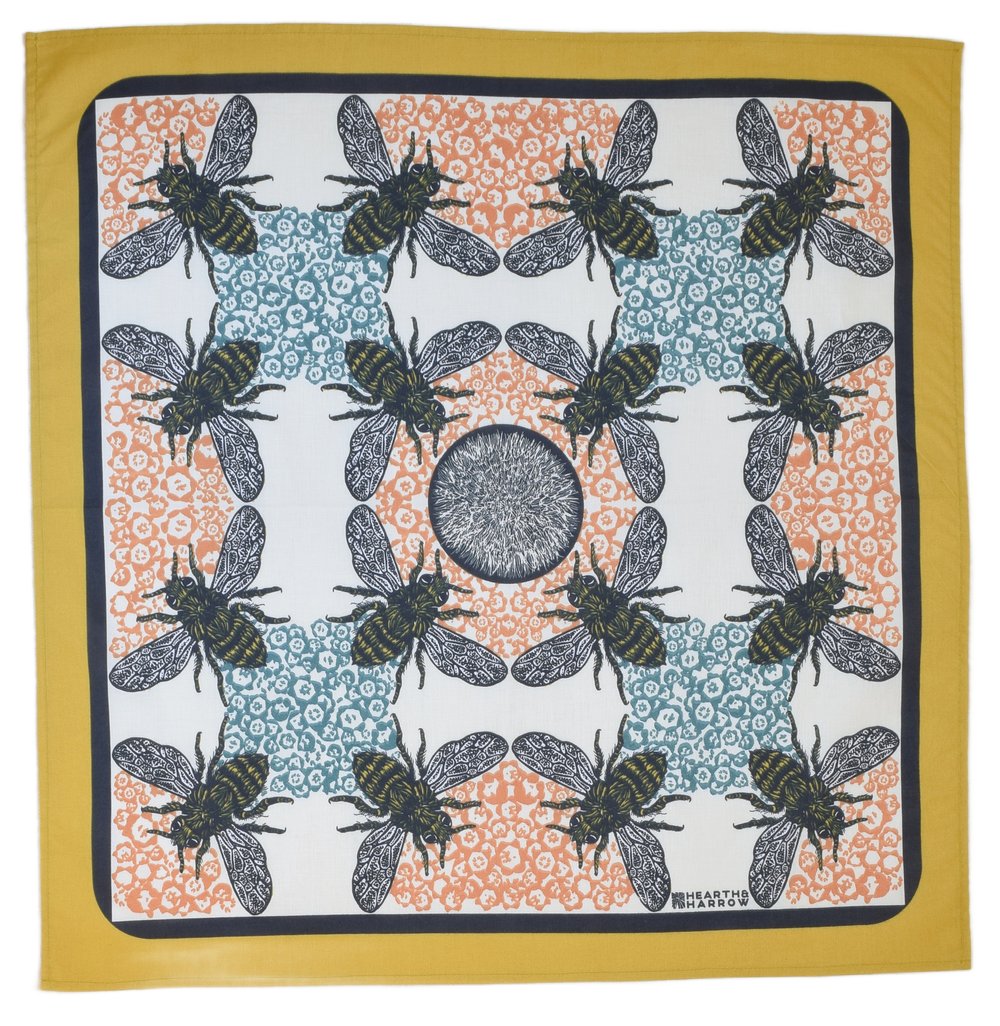 Bandana Honeybee Yellow