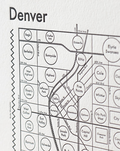Denver Letterpress Print