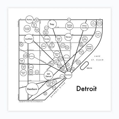 Detroit Letterpress Print