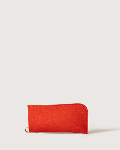 Wool Eyeglass Sleeve - Chili