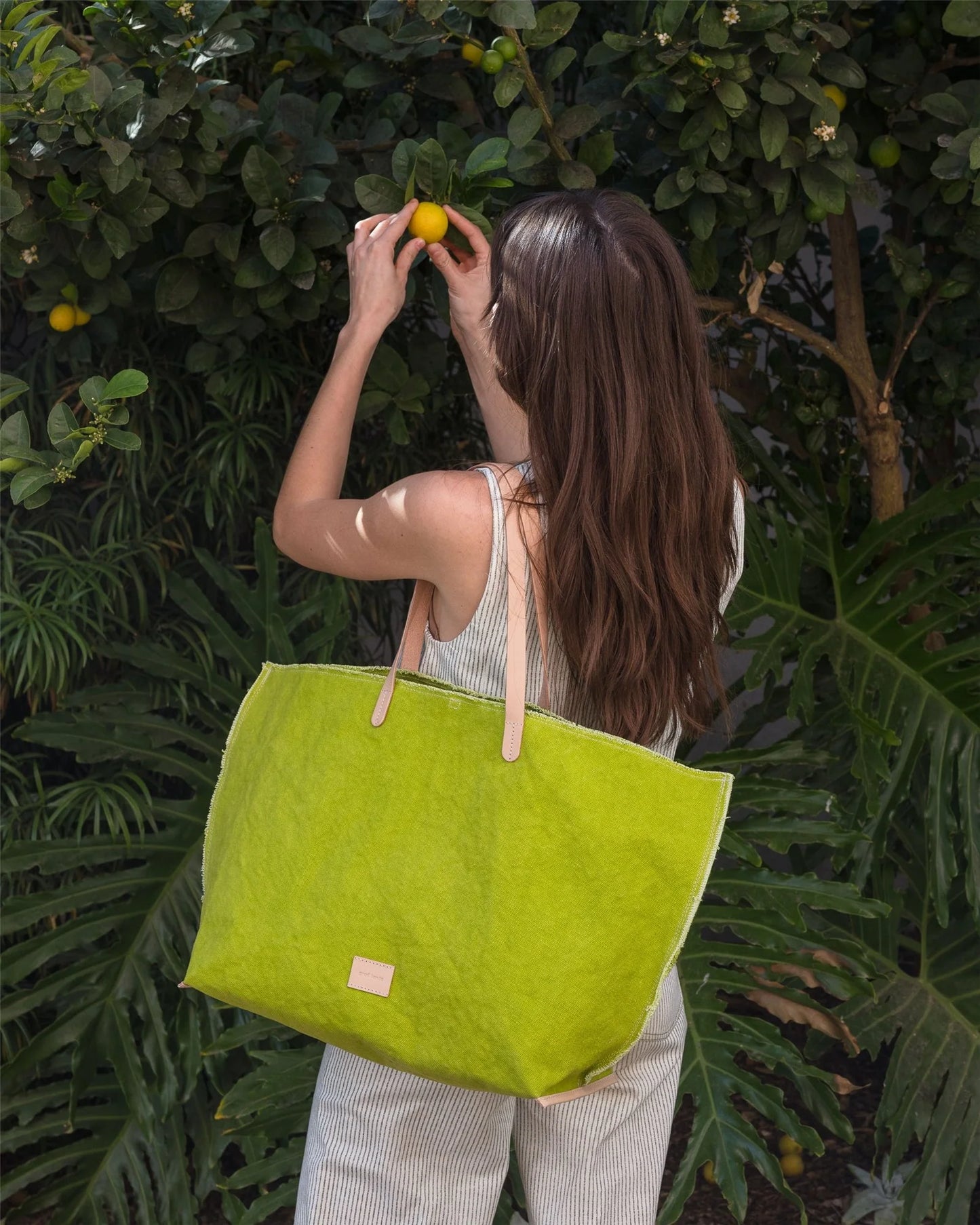 Hana Canvas Boat Bag - Kiwi