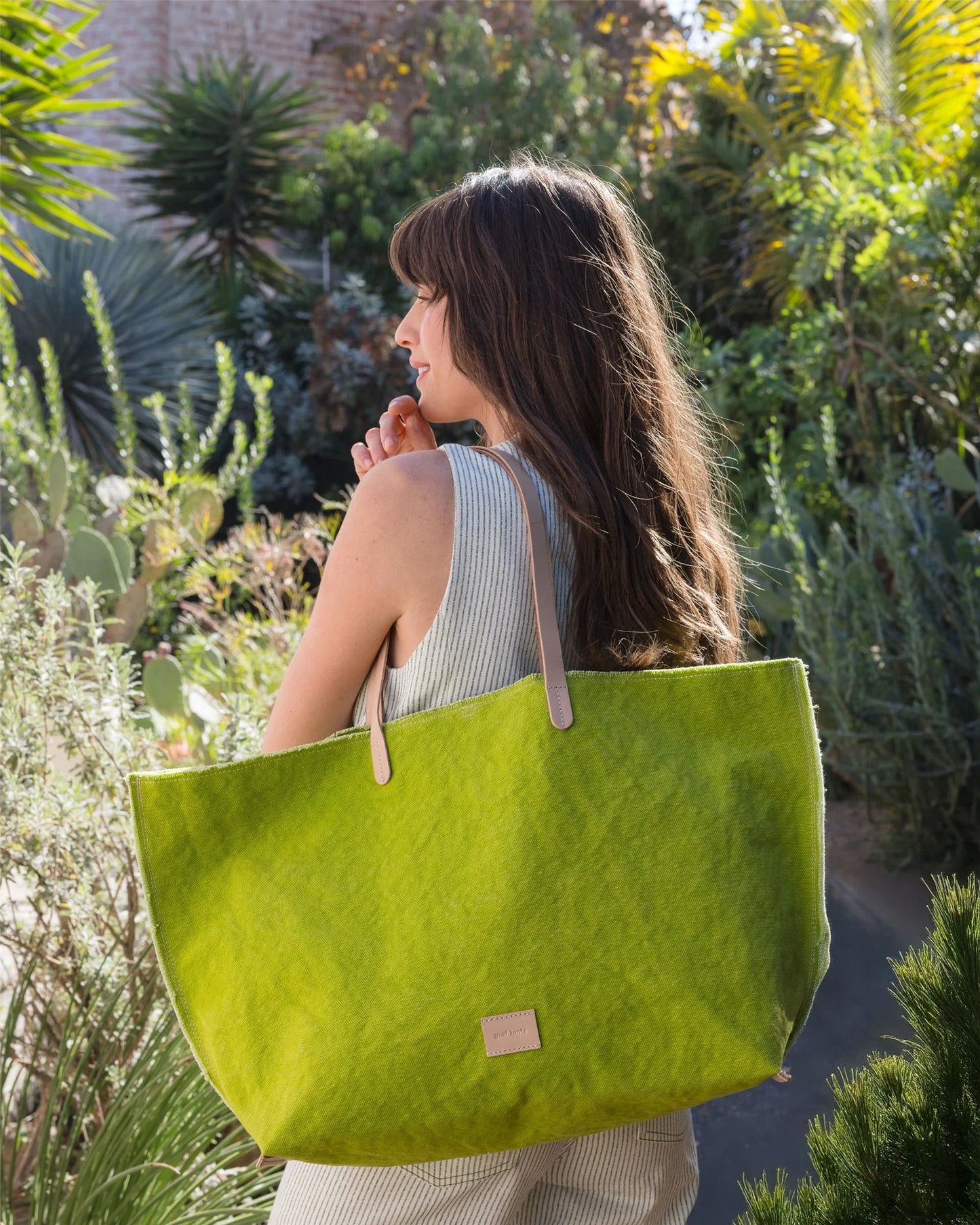 Hana Canvas Boat Bag - Kiwi