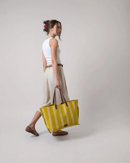 Hana Canvas Boat Bag - Wheatfield
