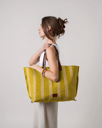 Hana Canvas Boat Bag - Wheatfield