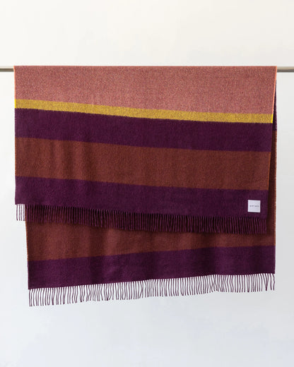 Haus Alpaca Throw - Spice Stripe