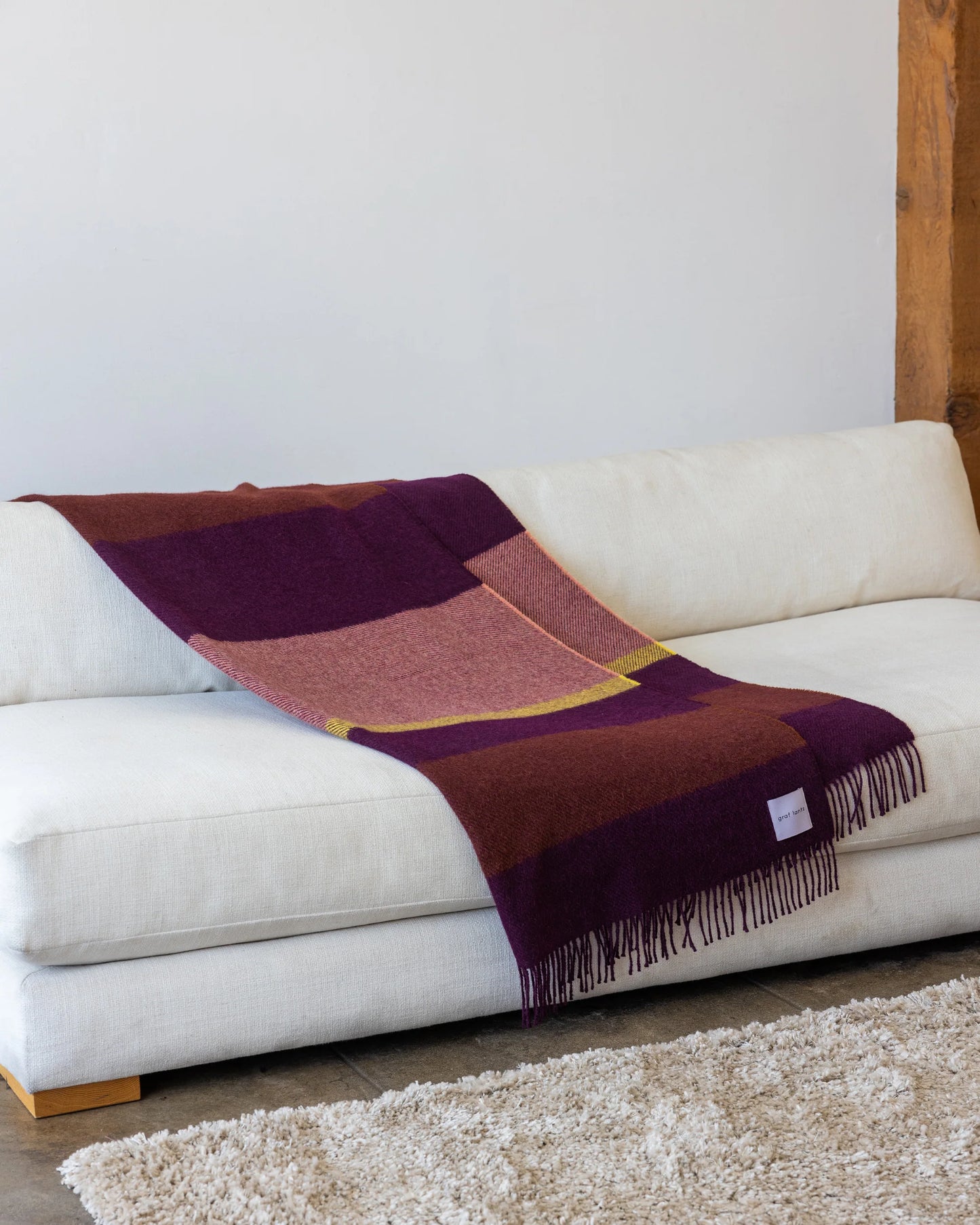 Haus Alpaca Throw - Spice Stripe