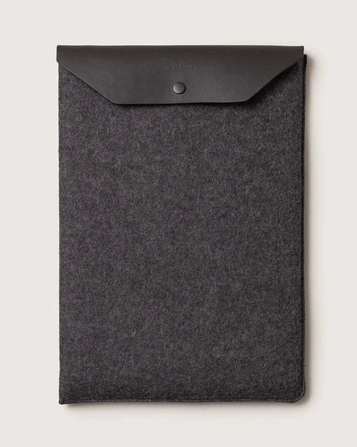 Merino Wool Laptop Sleeve - Charcoal Black