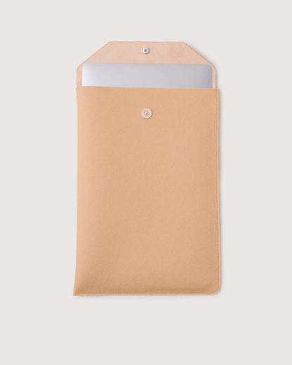 Merino Wool Laptop Sleeve - Latte