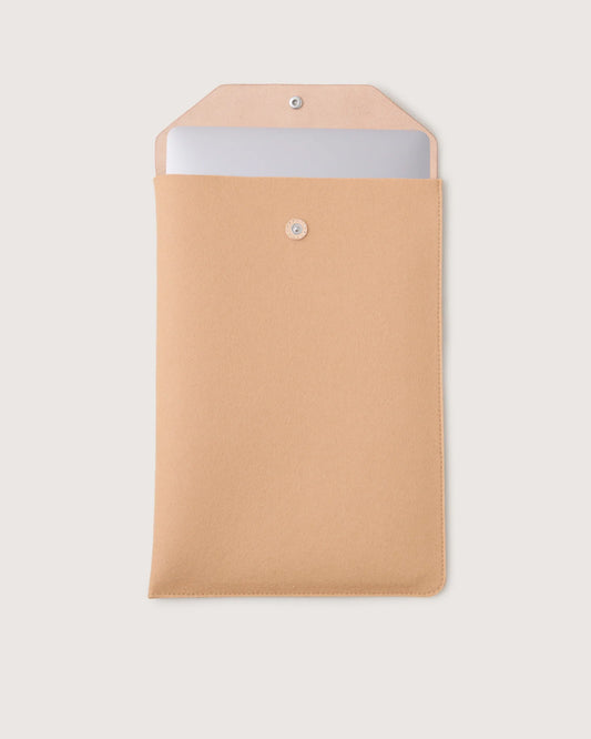 Merino Wool Laptop Sleeve - Latte