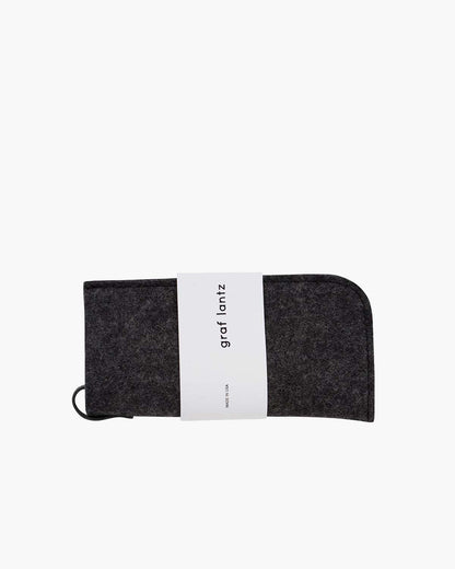 Wool Eyeglass Sleeve - Charcoal